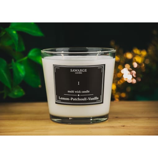 świeca zapachowa sojowa No1 / 70h/Wanilia Paczula Cytryna 800g