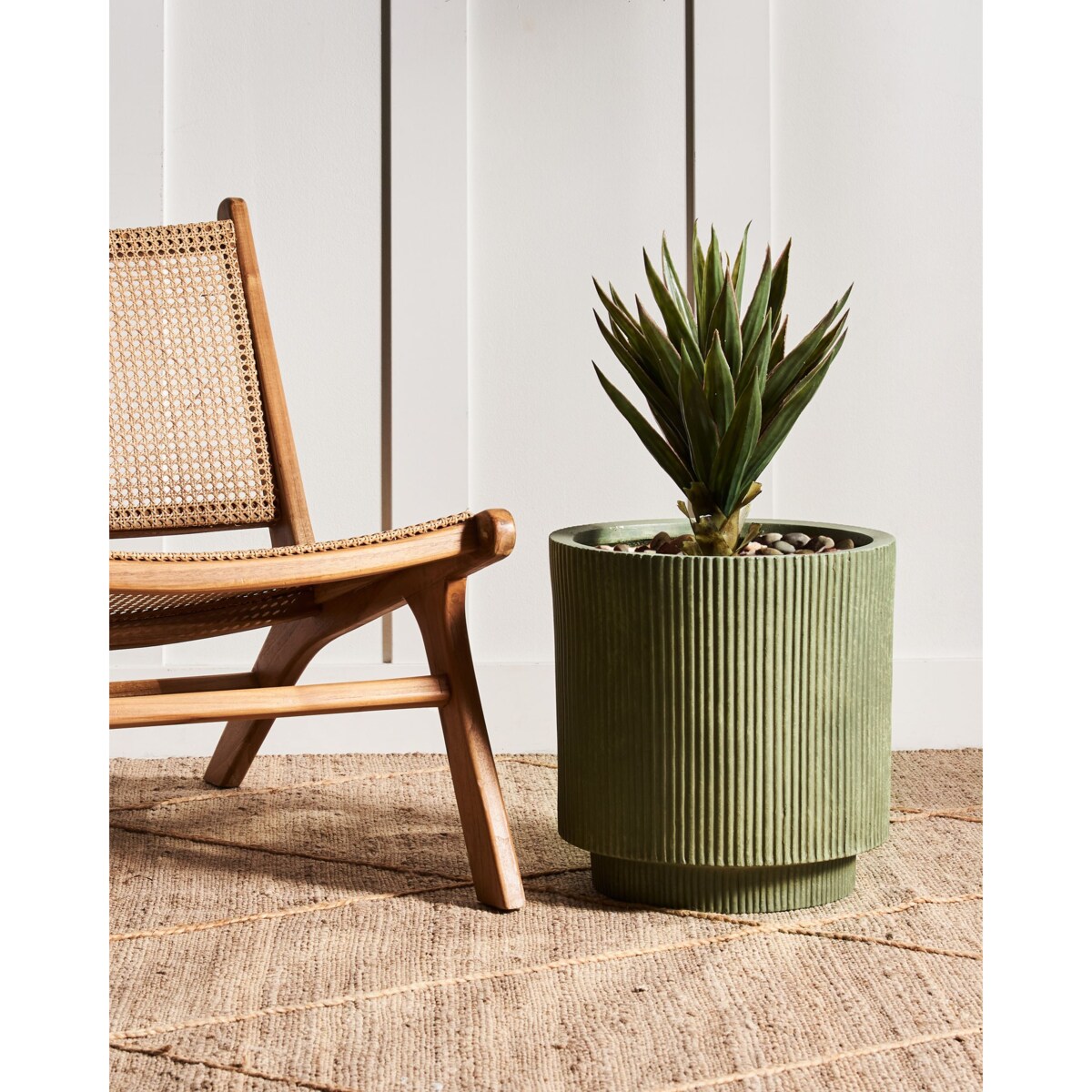 Doniczka DARIA Ceramika 37 cm Oliwkowy