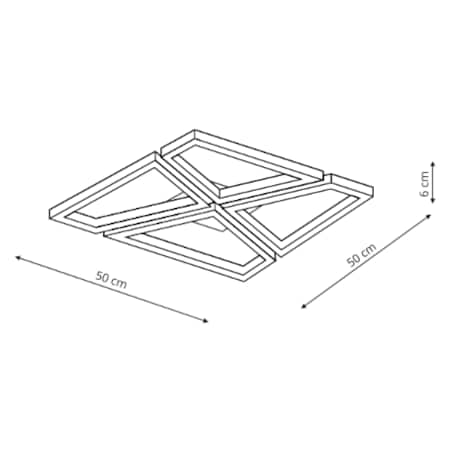 Plafon Light Prestige Nivra czarny LED CCT 3000K/4000K/6000K (regulowana) 1 szt.