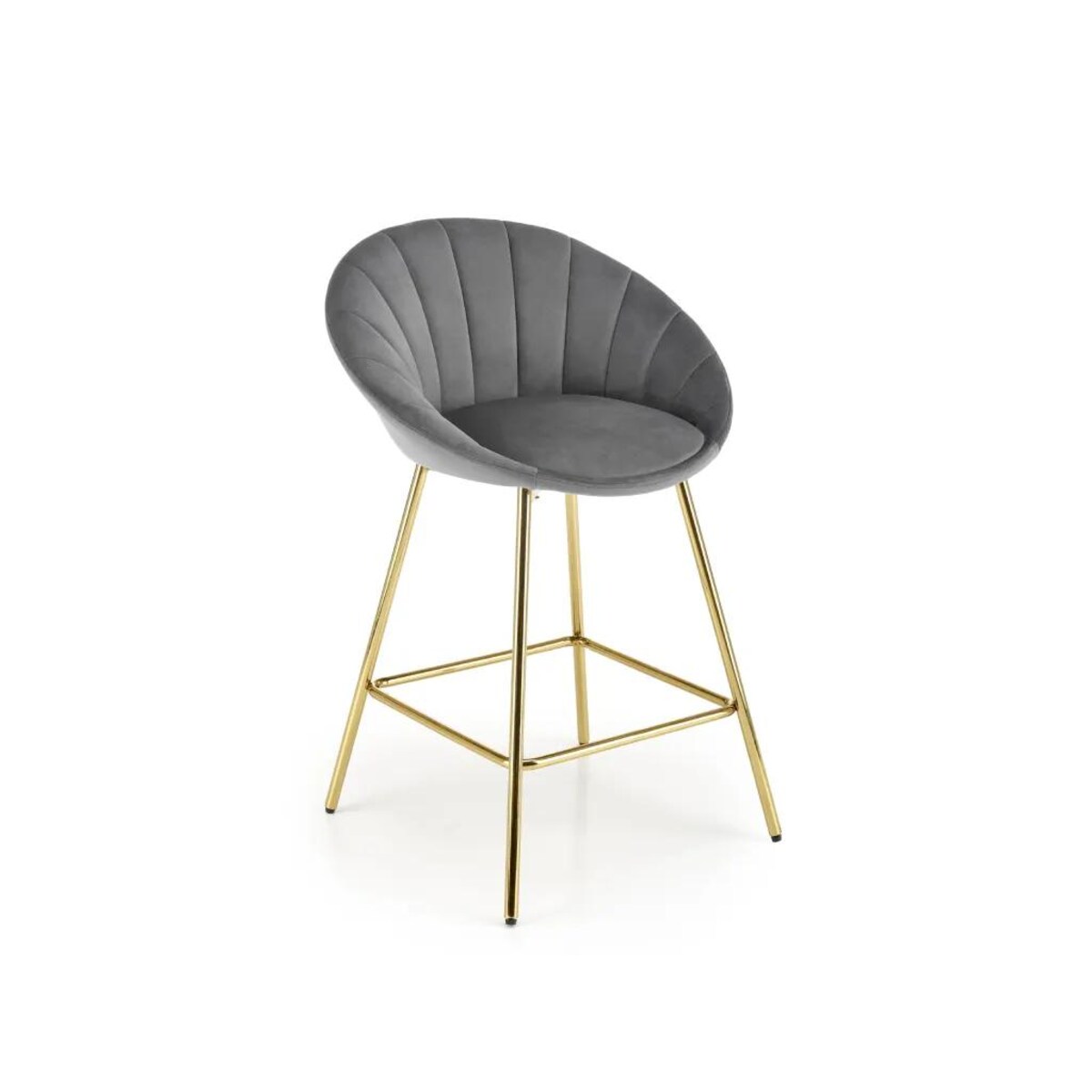 Hoker niski H-112 VELVET szary