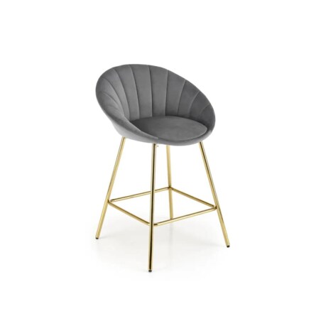 Hoker niski H-112 VELVET szary