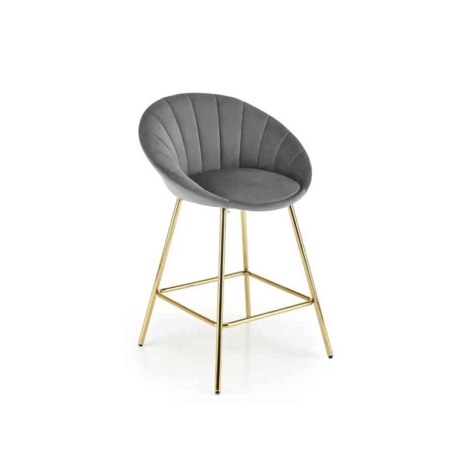 Hoker niski H-112 VELVET szary