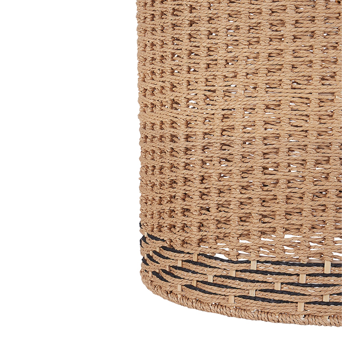 Lampa wisząca LUAPULA Papierowa plecionka Naturalny