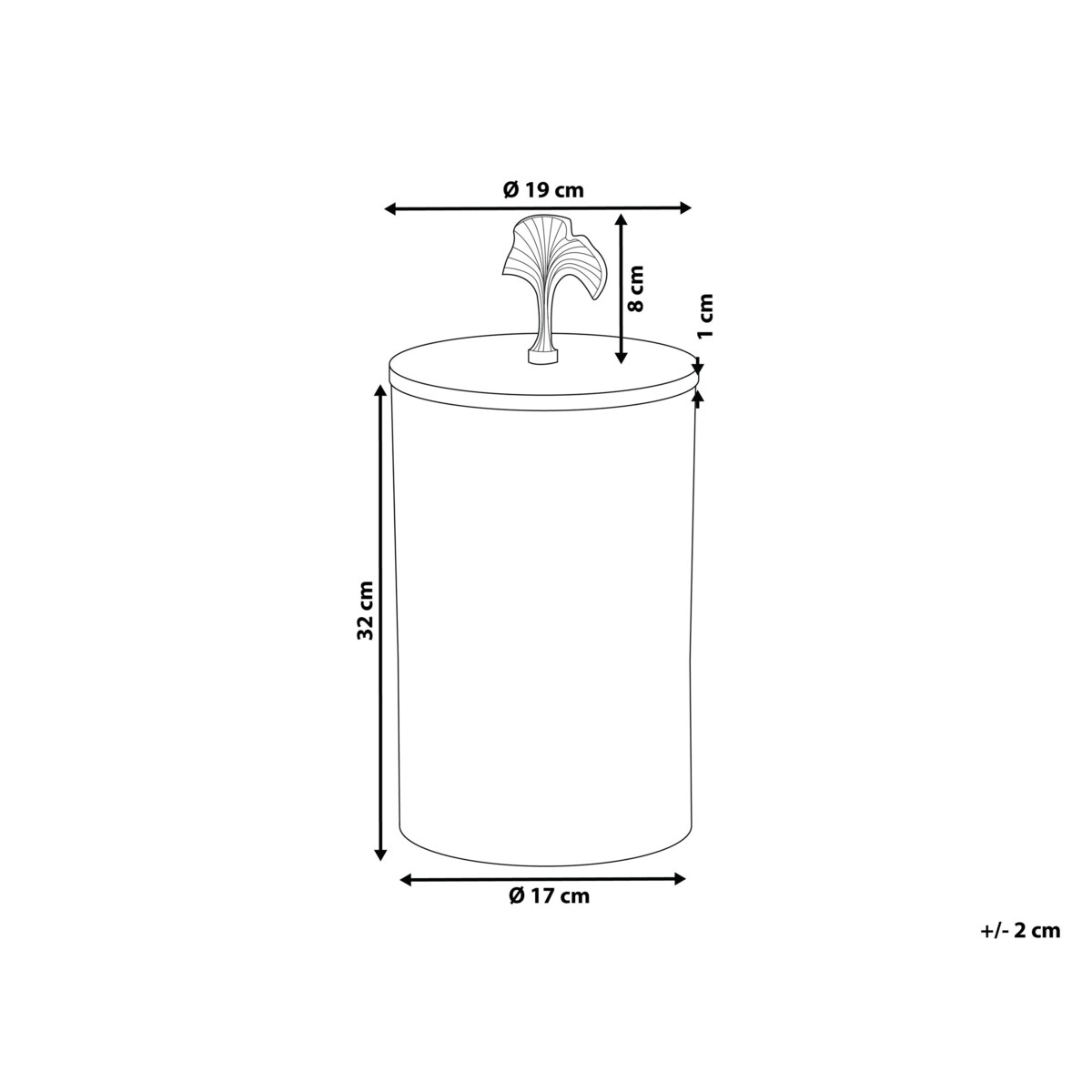 Pojemnik dekoracyjny złoty ASWAN