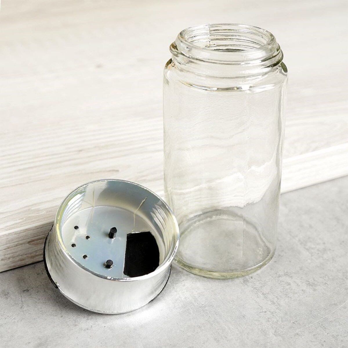 Pojemnik Kuchenny na Przyprawy do Przypraw Szklany z Otworami 100 ml