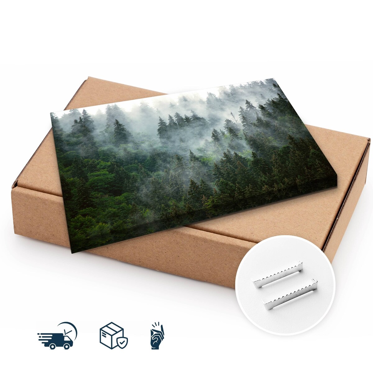 Obraz mglisty krajobraz górski 40x30cm