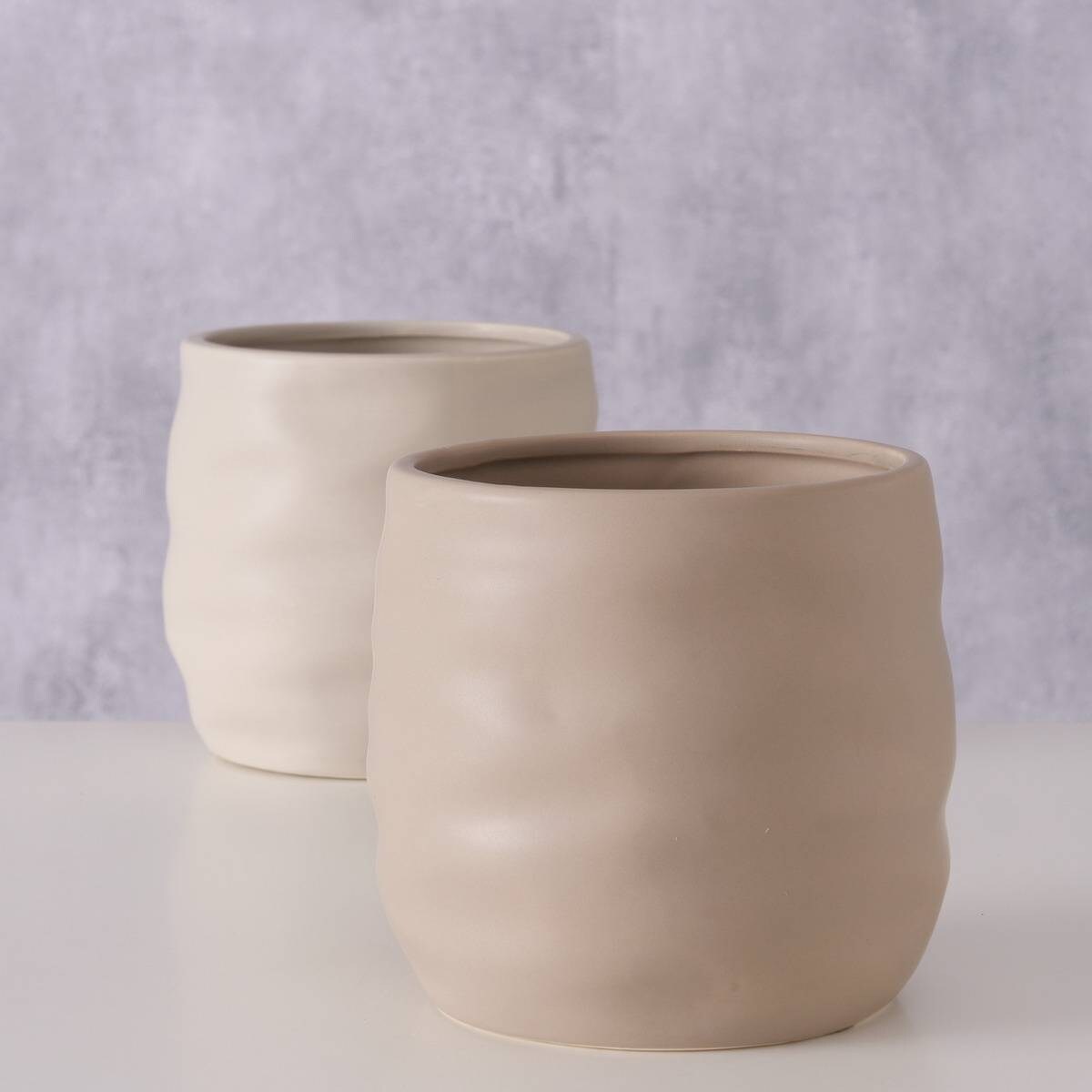 Doniczka z kamionki Avantiko, Ø 14 cm