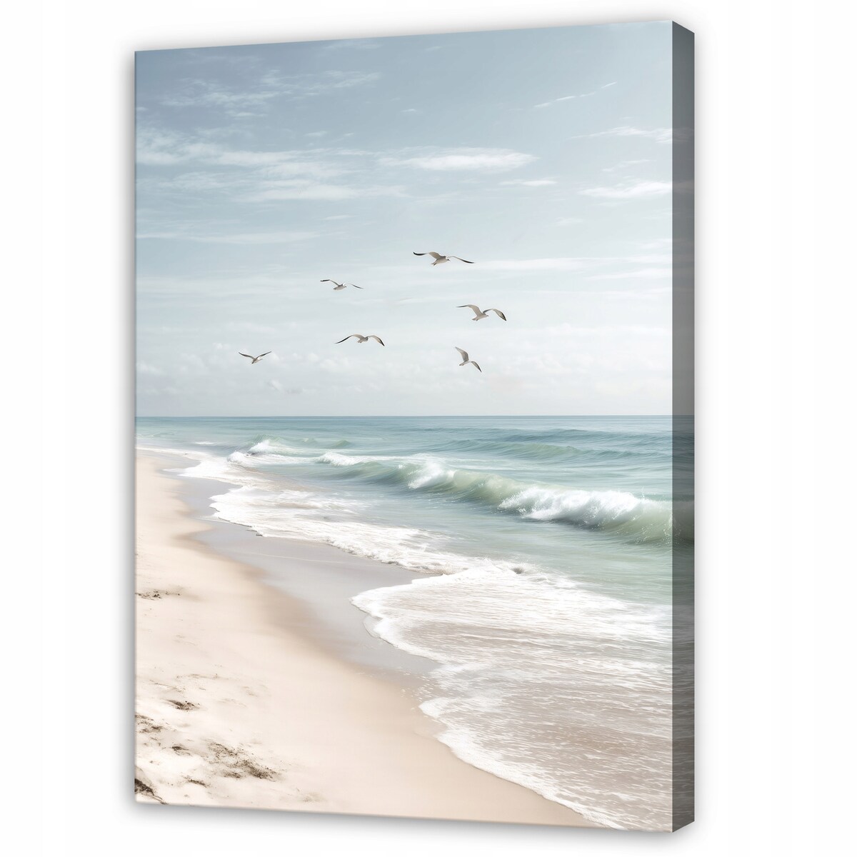 Obraz Do Sypialni Salonu Na Płótnie Plaża Natura Niebieski 40x60