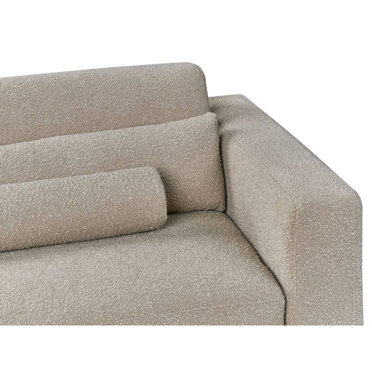 Sofa 3-osobowa boucle beżowoszara ANGE