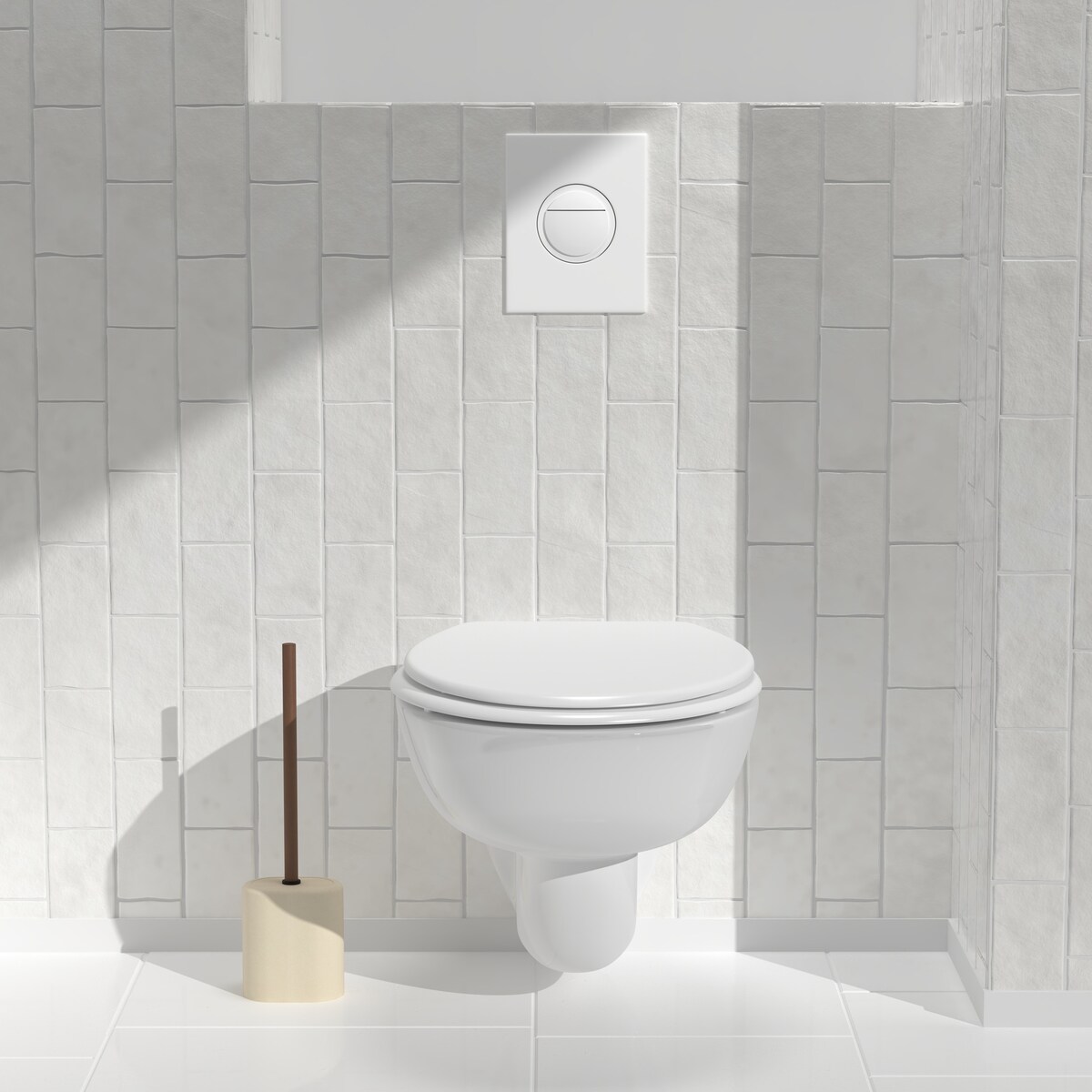 Szczotka WC ARGILEO wolnostojąca, 12 x 7,6 x 39 cm