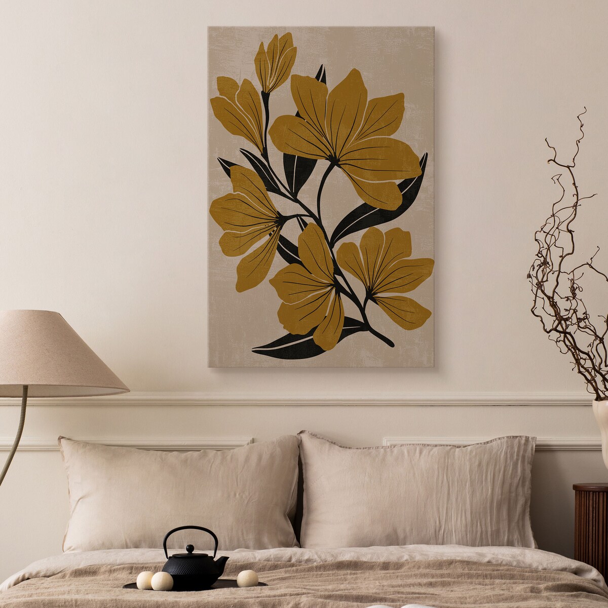 Obraz Brązowe Kwiaty Polne 30x40cm