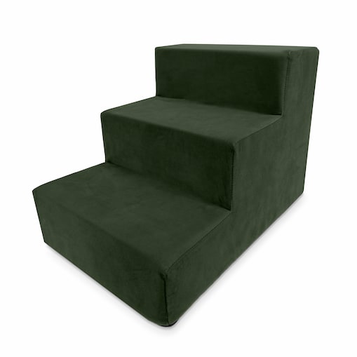 Schodki dla psa kota khaki 3 stopniowe Magic Velvet