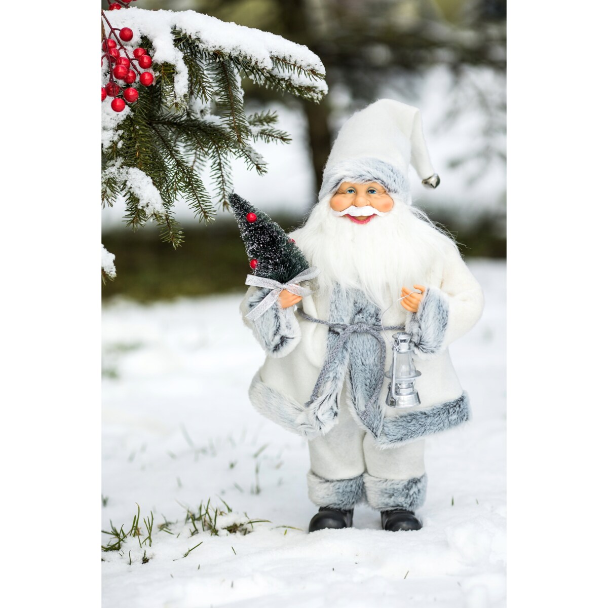 ŚWIĘTY MIKOŁAJ świąteczny figurka DUŻY skandynawski DEKORACJA ozdoba JUMI