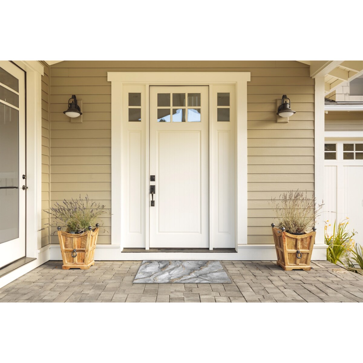 Wycieraczka zewnętrzna Szary marmur 90x60cm