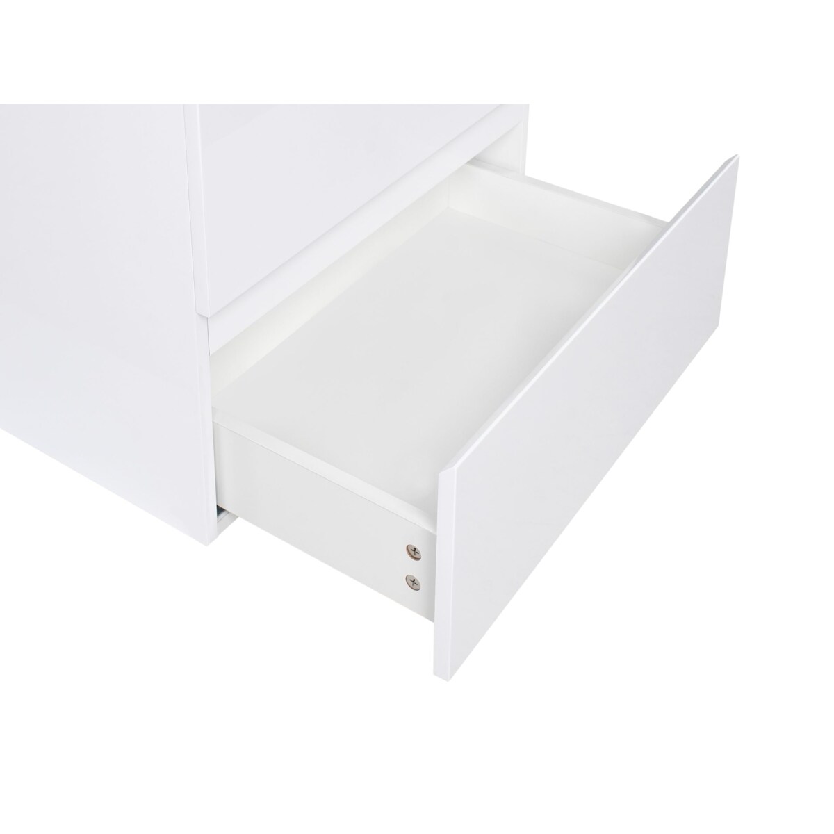 Szafka łazienkowa wisząca z umywalką CARDIEL 60 cm 55 cm Biały