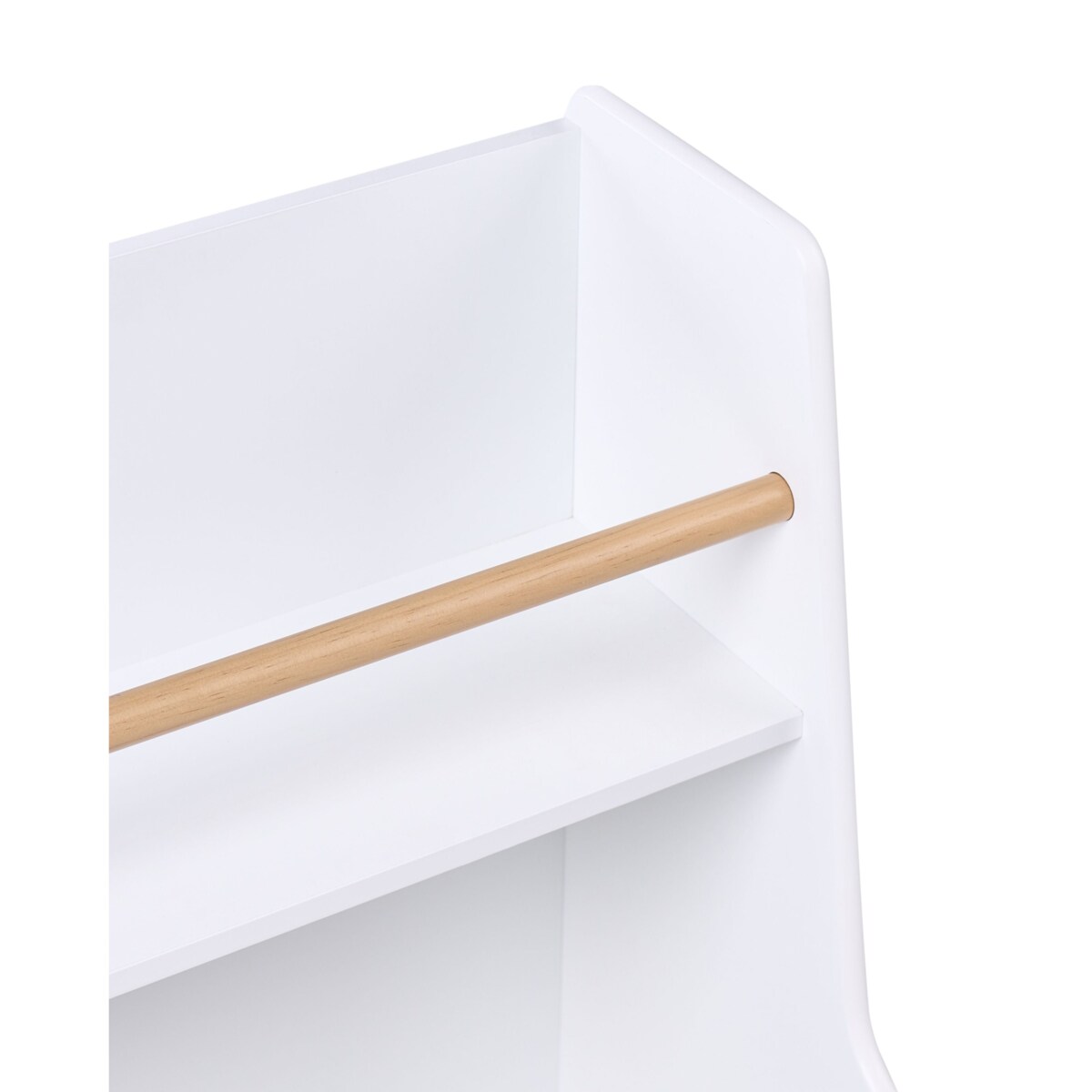 Regał na książki 2 półki JACKIT 72 cm Biały