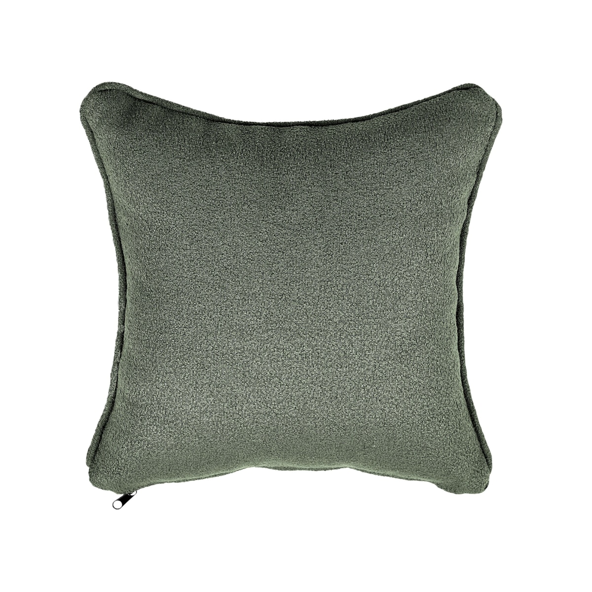 Szezlong boucle prawostronny zielony CHEVANNES