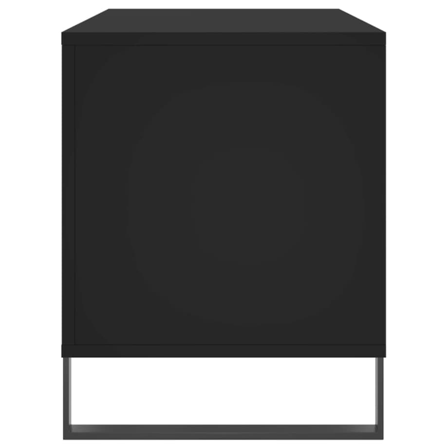 vidaXL Szafka na płyty, czarna, 100x38x48 cm, materiał drewnopochodny