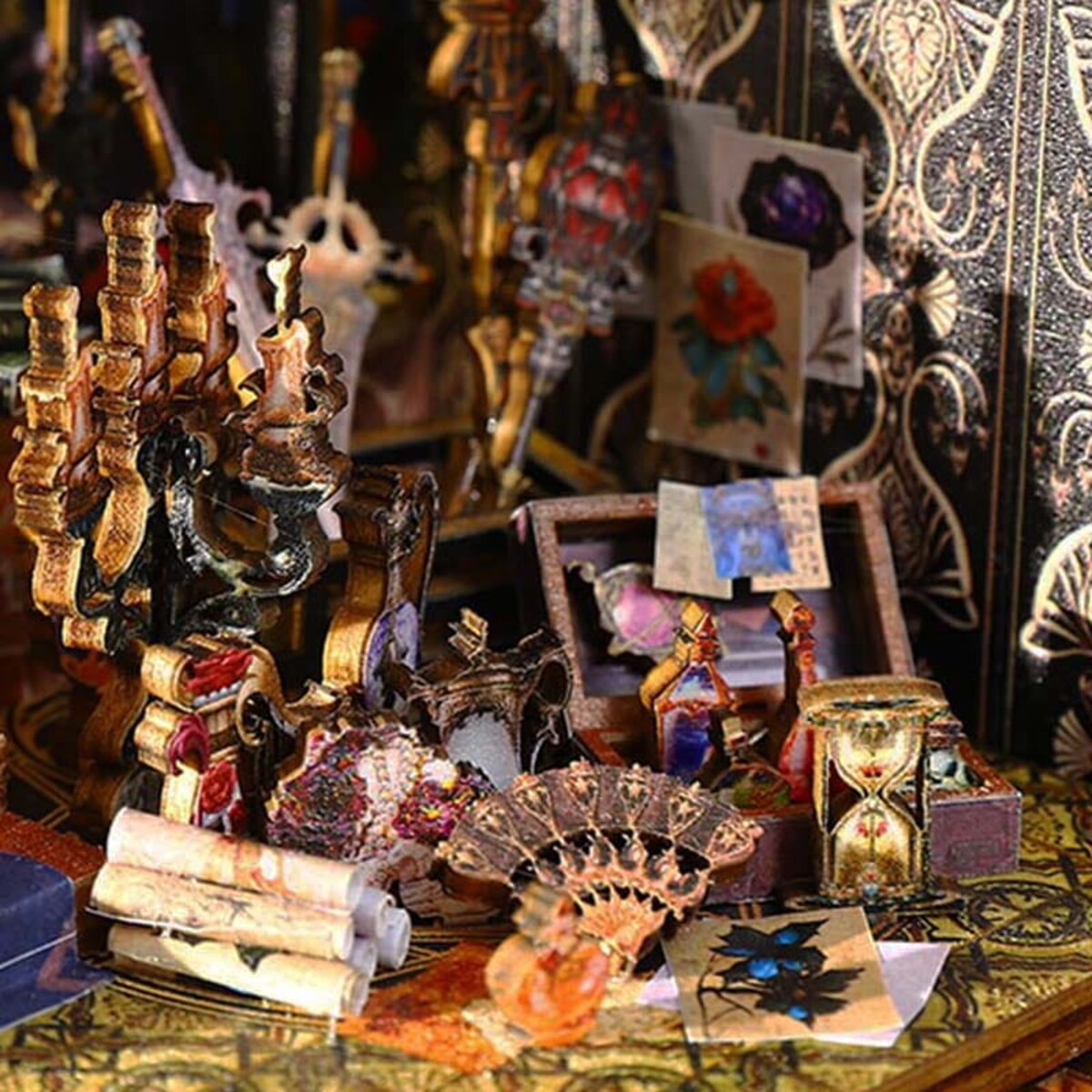 Miniaturowy domek Book Nook - Prawa czarodziejskiej nocy