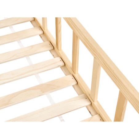 Łóżko dziecięce drewniane 90 x 200 cm jasne MEYMAC