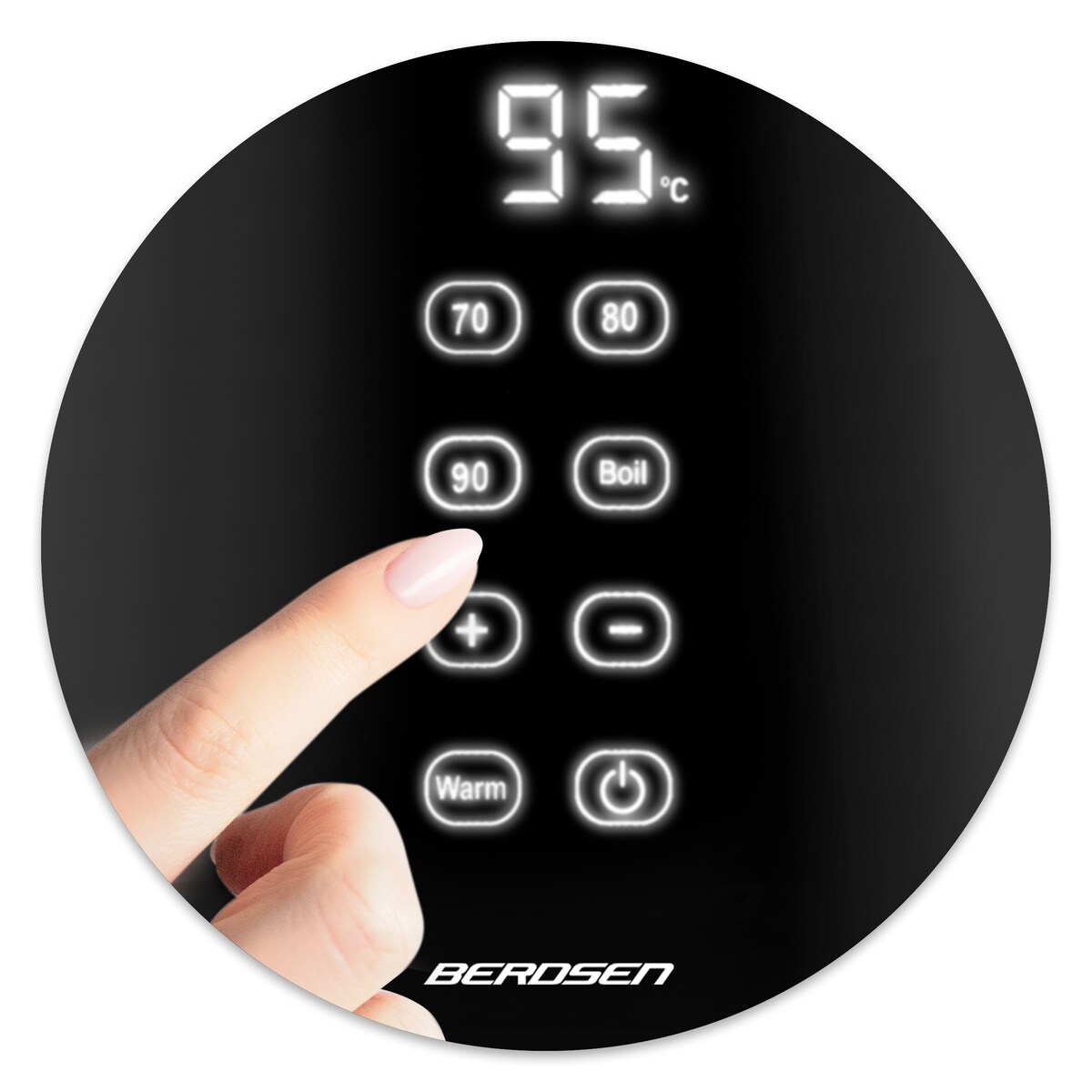 Czajnik elektryczny 2200w panel dotykowy 1,7l Berdsen
