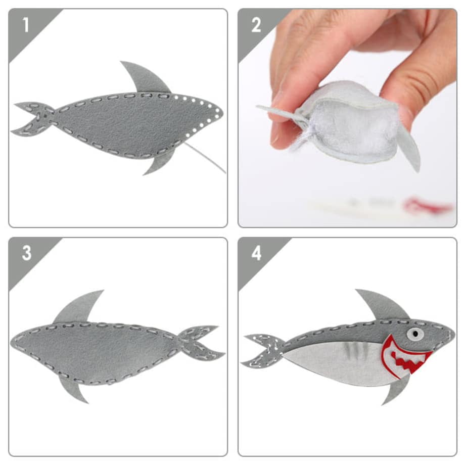 Morze - filcowy zestaw do szycia DIY - 12 elementów