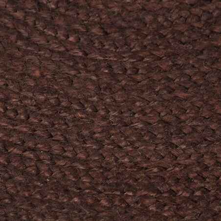vidaXL Ręcznie wykonany dywanik z juty, okrągły, 120 cm, brązowy