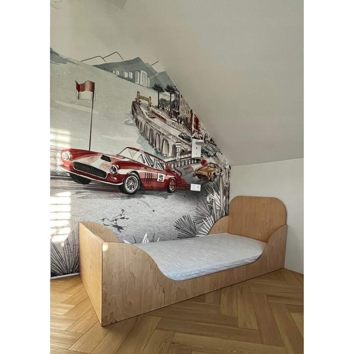 Łóżko Dziecięce drewniane pojedyncze CERTYFIKOWANE dla dzieci 194cm