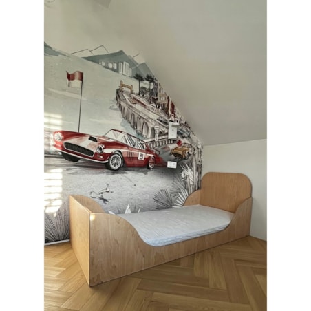 Łóżko Dziecięce drewniane pojedyncze CERTYFIKOWANE dla dzieci 194cm