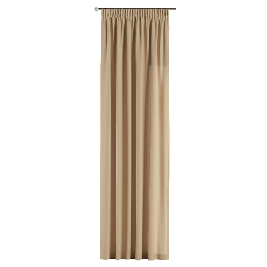 Zasłona na taśmie marszczącej 1 szt. 130x260 caffe latte (beżowy)