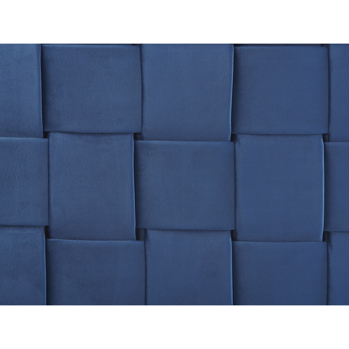 Łóżko welurowe 140 x 200 cm granatowe LIMOUX