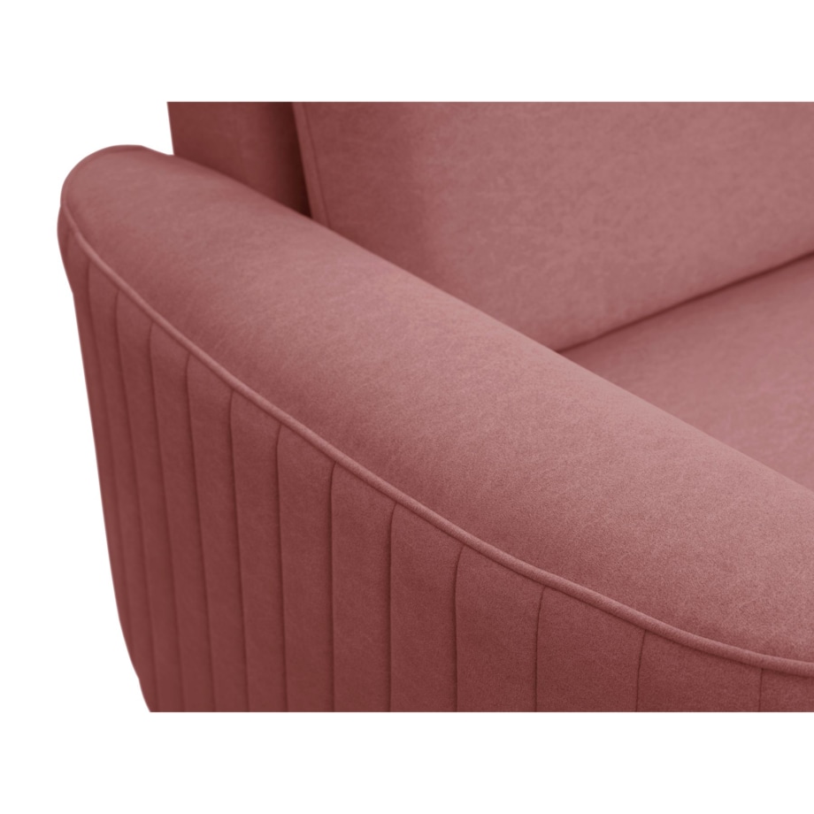 Narożnik z funkcją spania i pojemnikiem na pościel LOREN, jasny bordowy