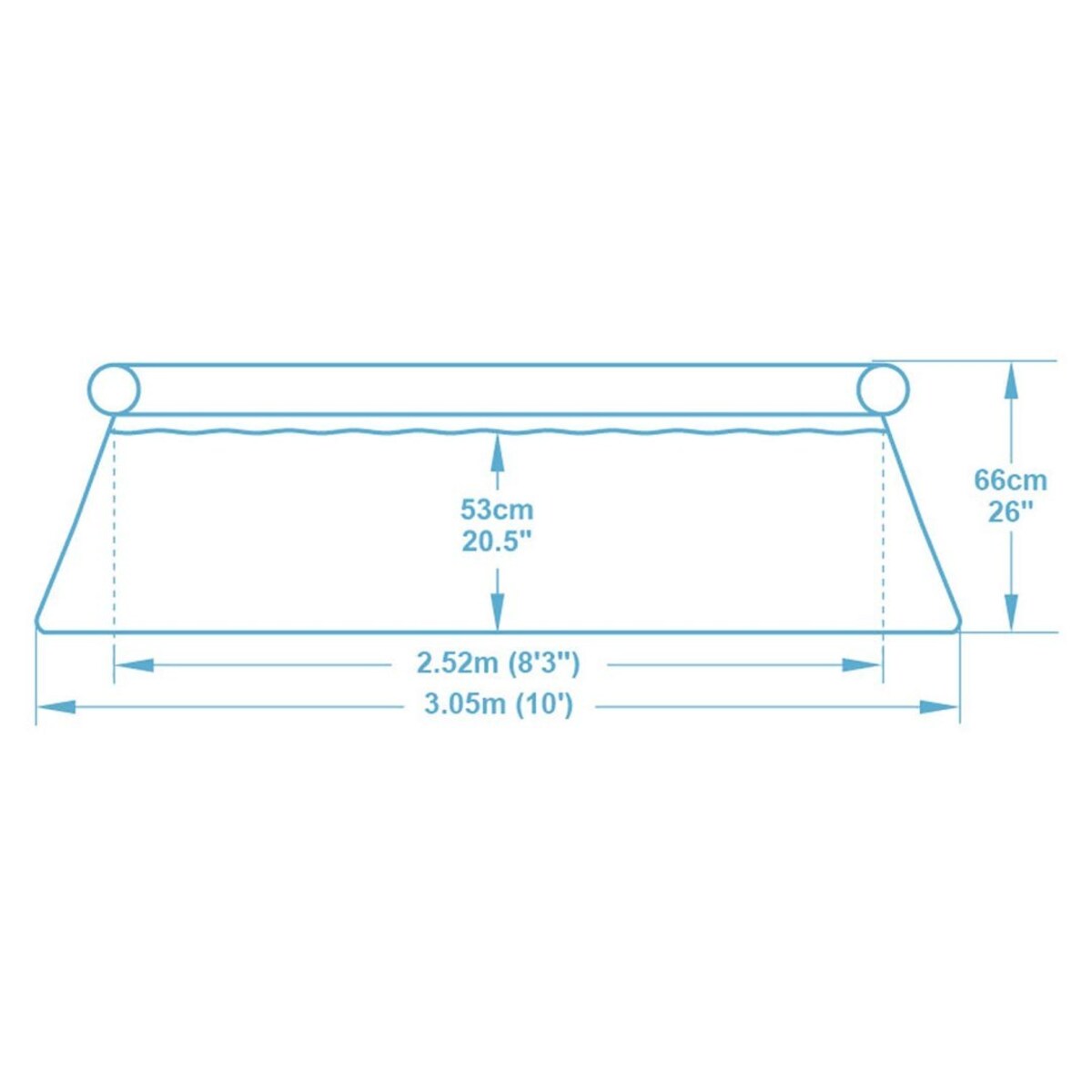 Basen ogrodowy rozporowy 305 x 66 cm Bestway 57456