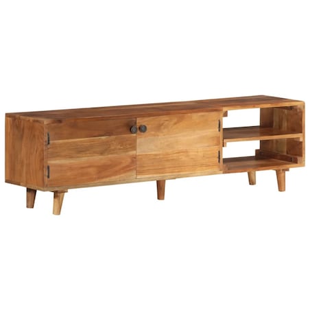 vidaXL Szafka pod TV, akacja w miodowym kolorze, 140x30x40 cm