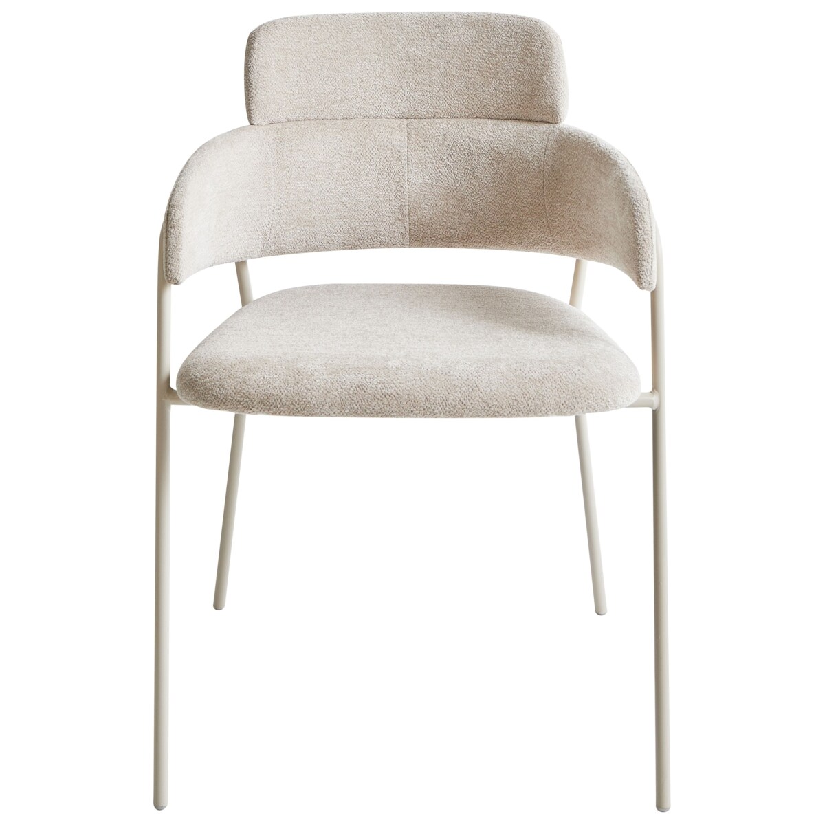 Zestaw 2 krzeseł do jadalni PAONIA Szenil Jasnobeżowy