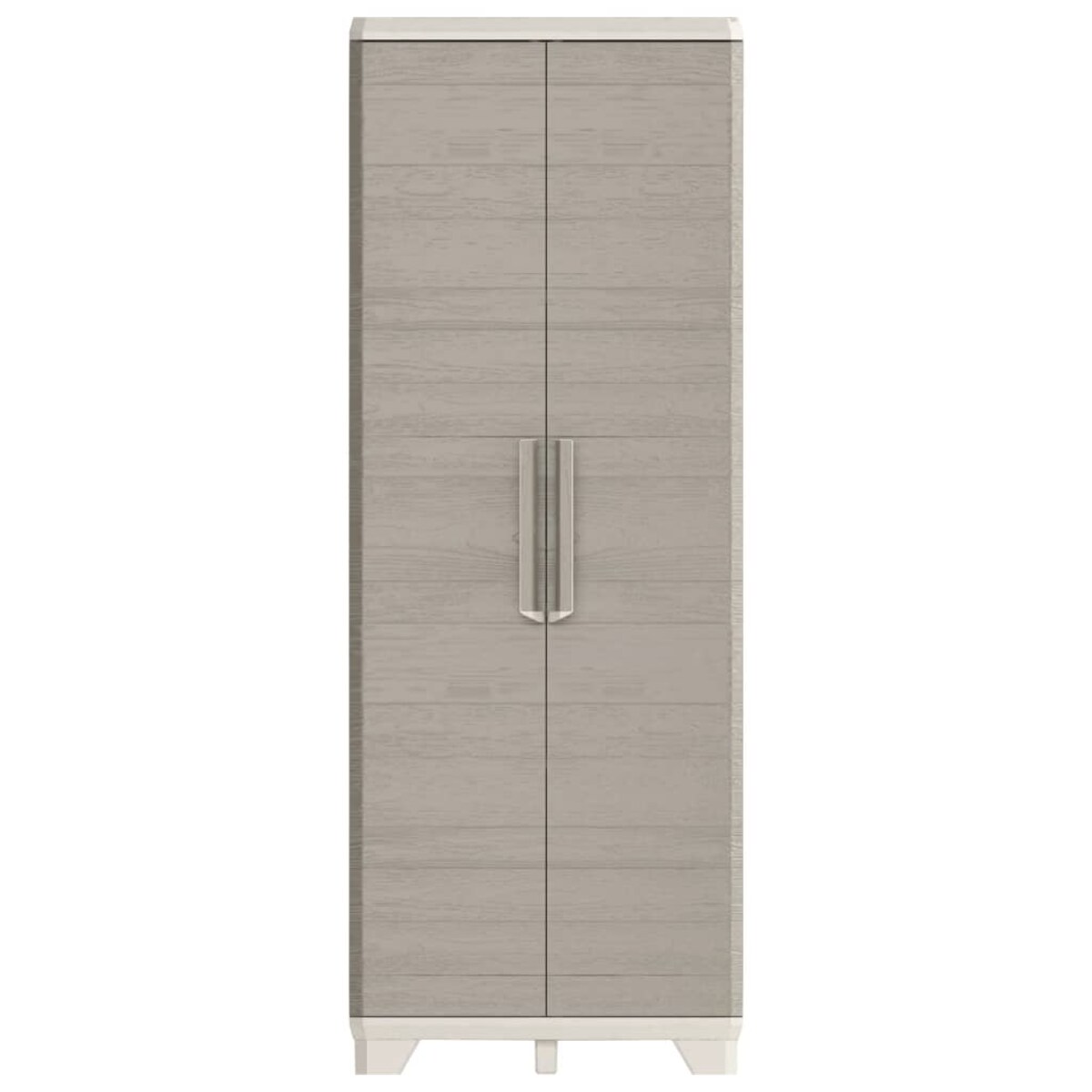 Keter Uniwersalna szafa ogrodowa Wood Grain, kremowy i taupe, 182 cm