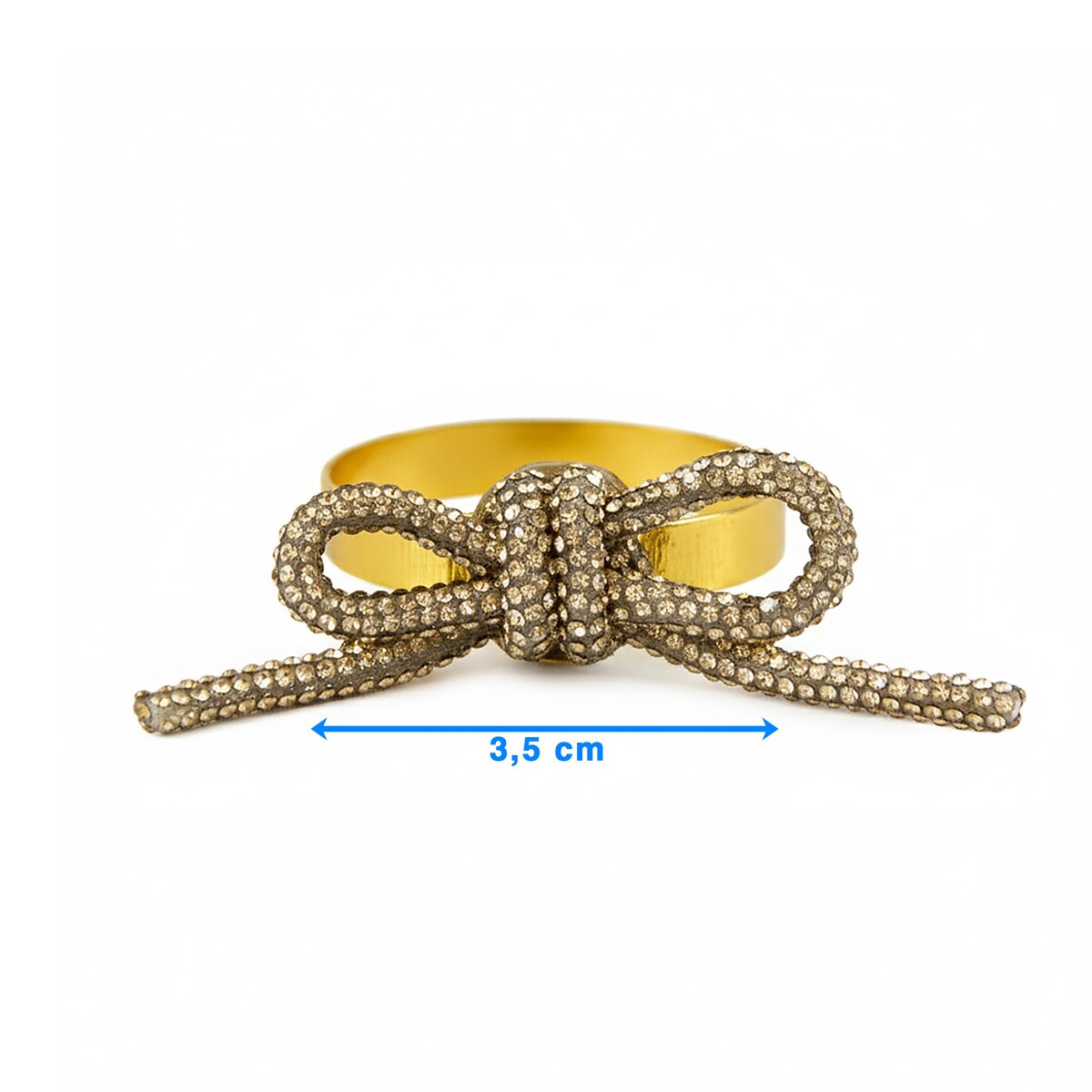 Obrączki Na Serwetki Klamry Pierścienie Do Serwetek Zestaw 4 Szt Wzór Kokarda