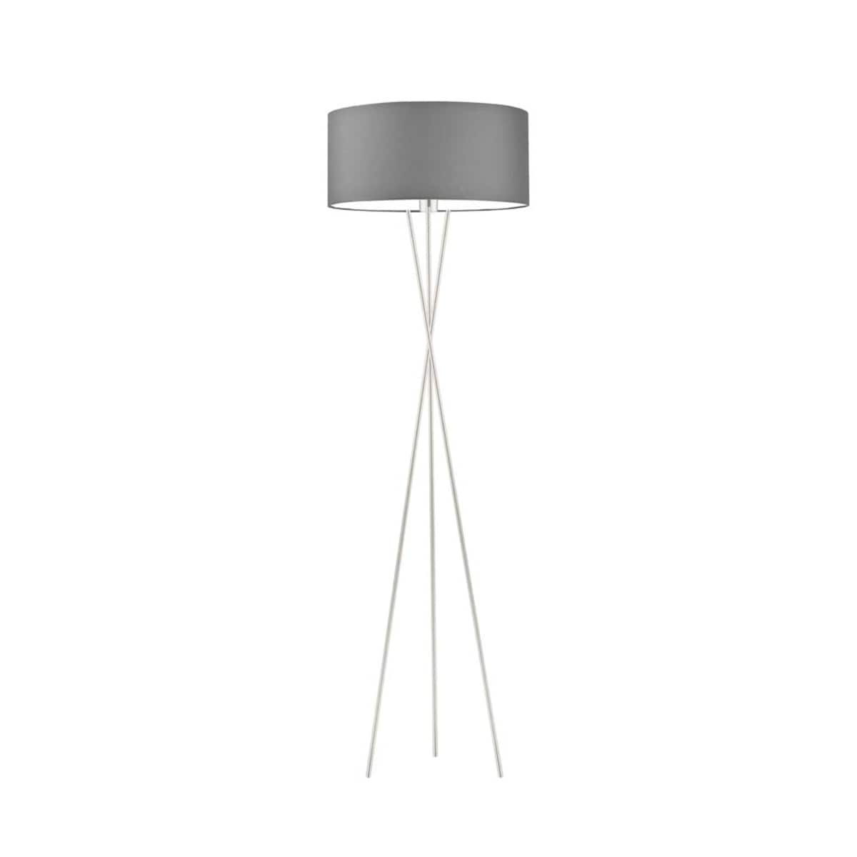 Lampa stojąca podłogowa trójnóg z abażurem walec MORIS