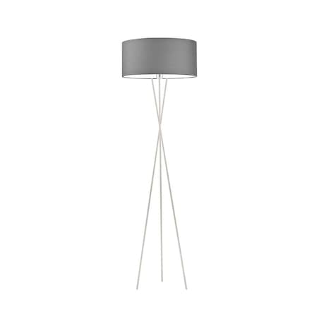Lampa stojąca podłogowa trójnóg z abażurem walec MORIS
