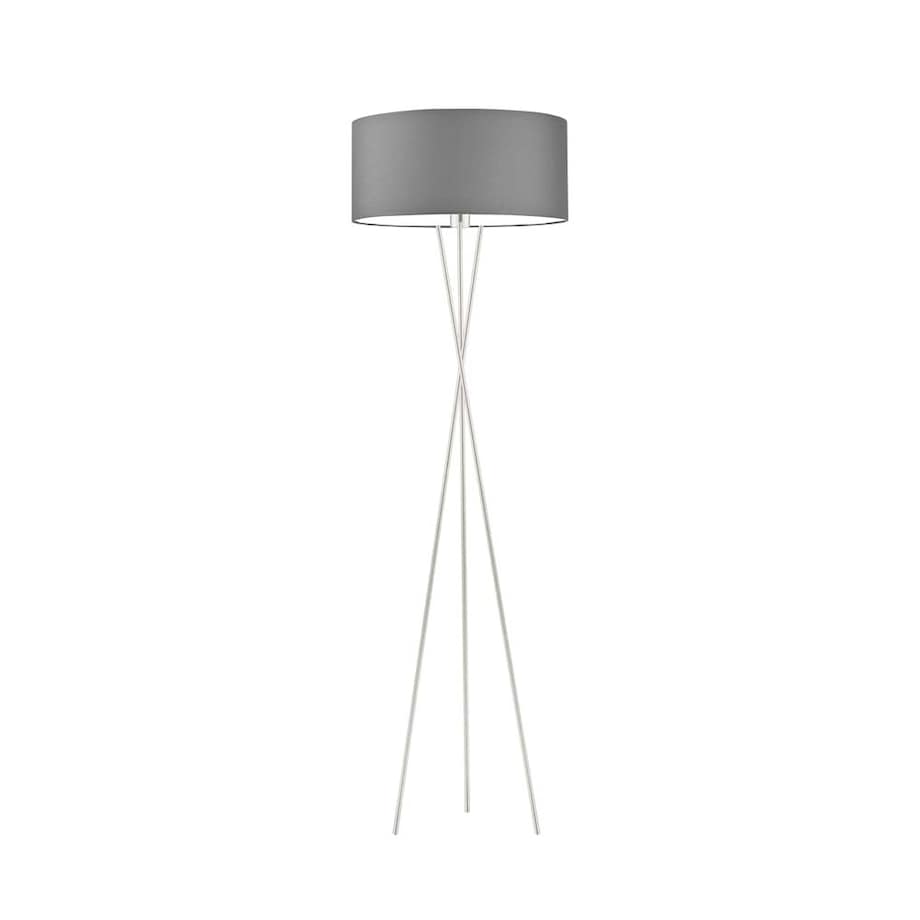 Lampa stojąca podłogowa trójnóg z abażurem walec MORIS