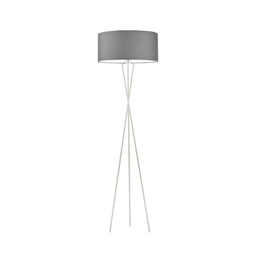 Lampa stojąca podłogowa trójnóg z abażurem walec MORIS