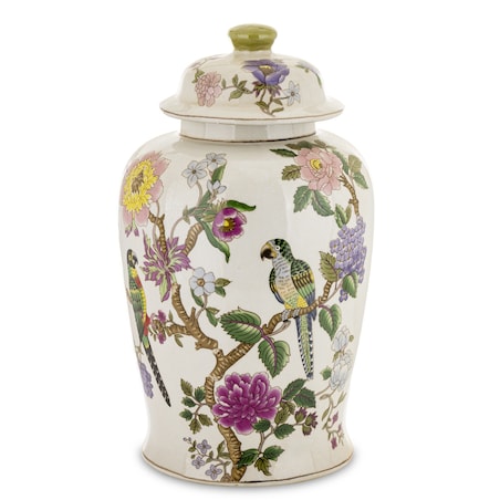 Amfora porcelanowy pojemnik z pokrywą 49x25x25 cm LORO