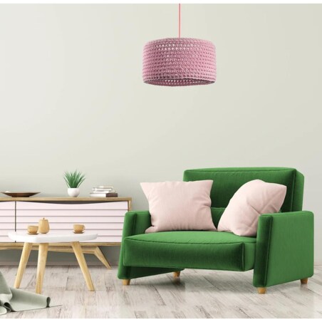 Lampa wisząca COTTON 40 różowa