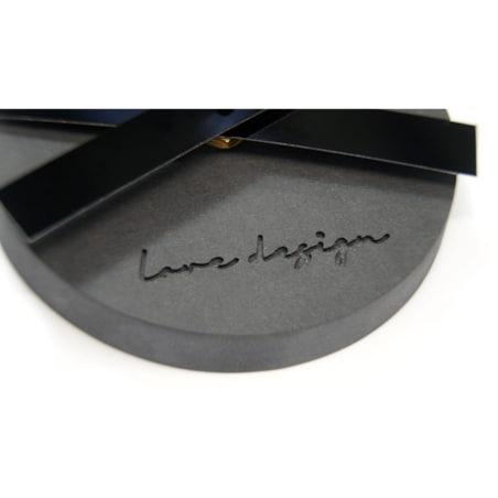 Naklejany zegar ścienny czarny EKO 130cm