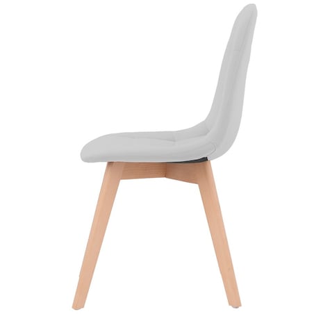 Krzesło skandynawskie tapicerowane welurowe nowoczesne szare