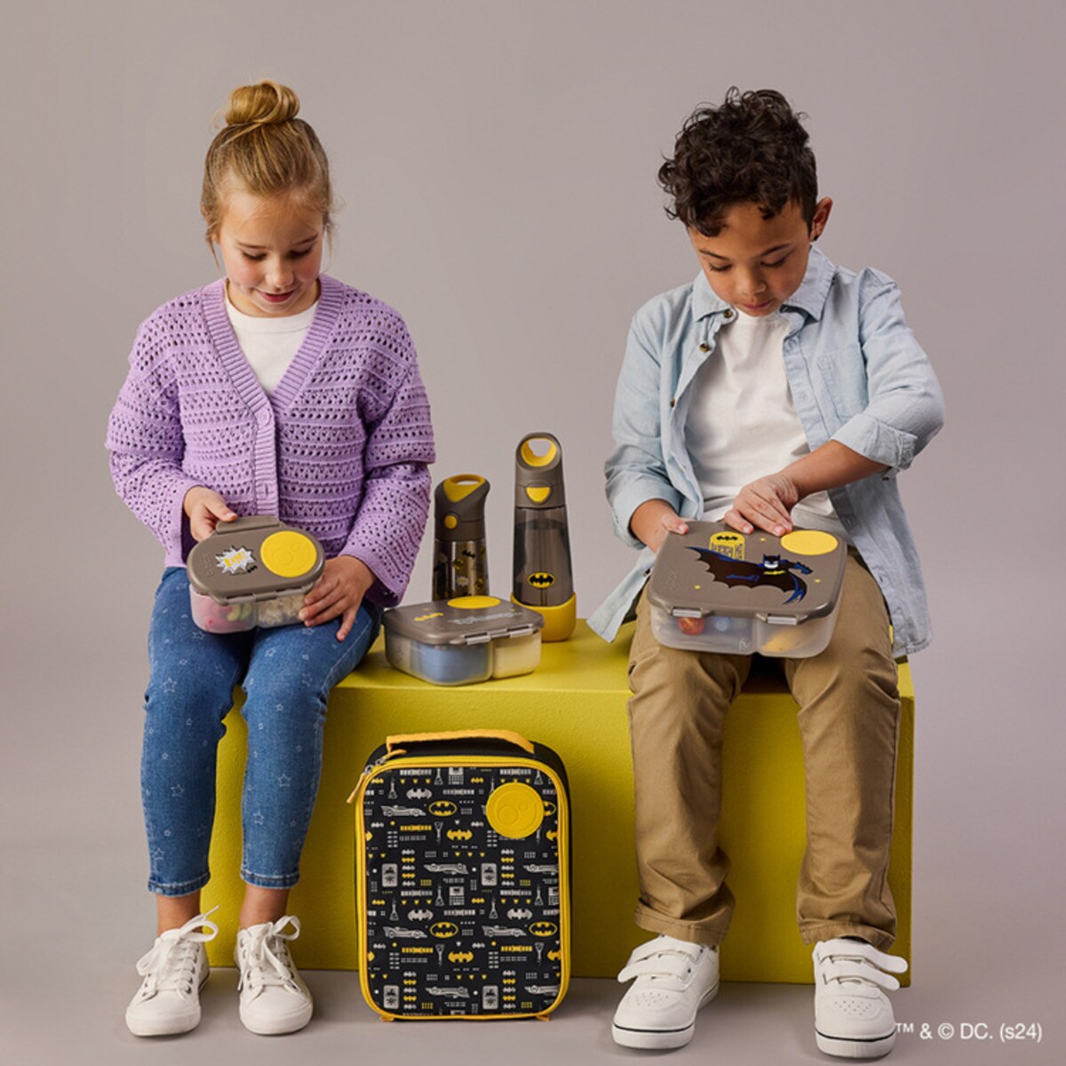 Batman Butelka termiczna dla dzieci ze słomką 350 ml b.box