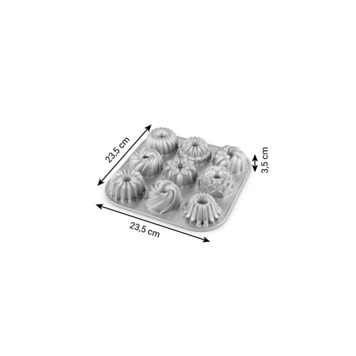 Forma Foremka na 9 mini Babeczek muffinek Delícia Blacha do Pieczenia