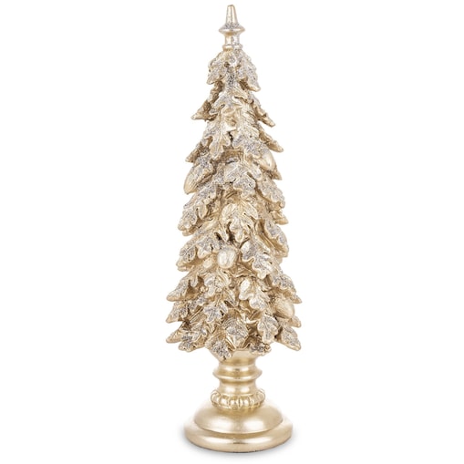 Dekoracja - choinka z dębowych liści 30x9x9x cm