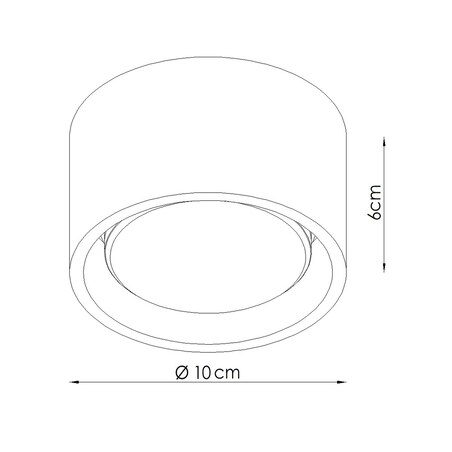 Plafon MODO 1 szałwiowy Gx53