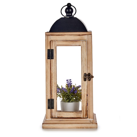 Lampion na świecę, latarenka drewniana